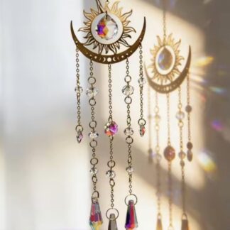Sun & Moon Crystal Suncatcher