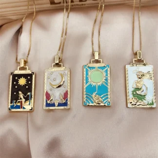 Painted Tarot Necklaces