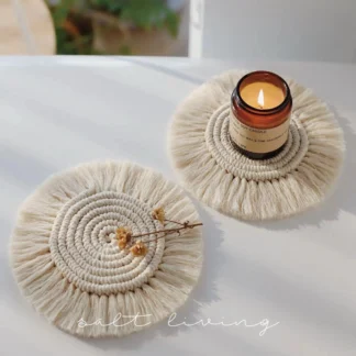 Woven Candle Holders / Sunset Coasters