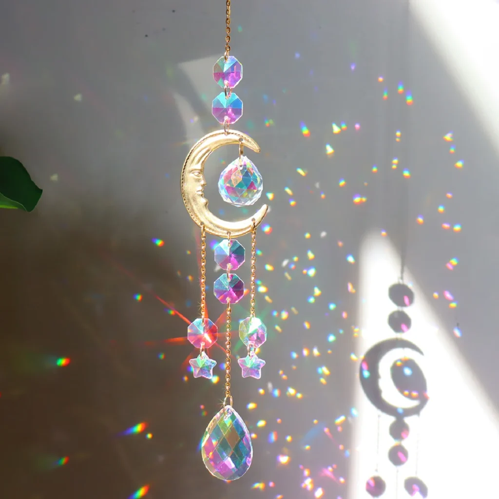 Sun & Moon Crystal Suncatcher