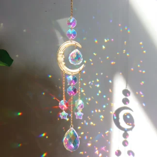 Sun & Moon Crystal Suncatcher