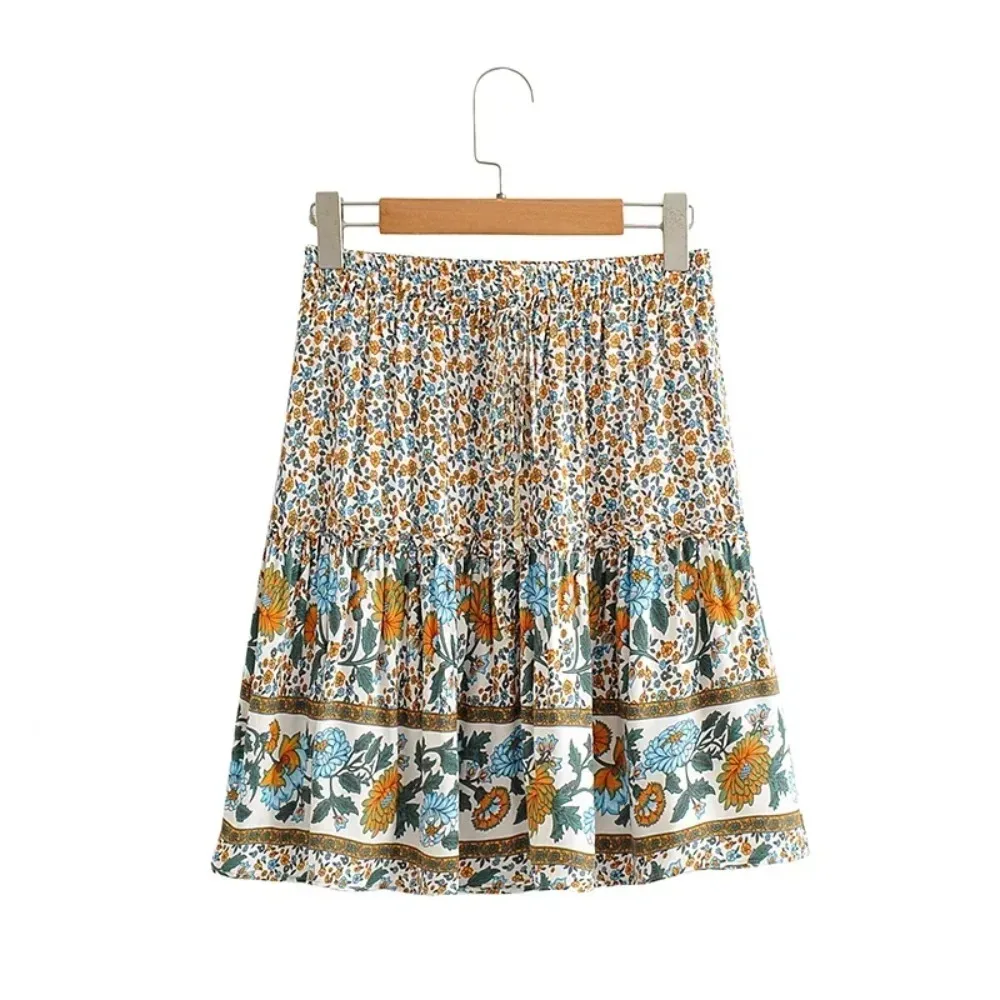 Boho Ruffle Mini Skirt - Image 6