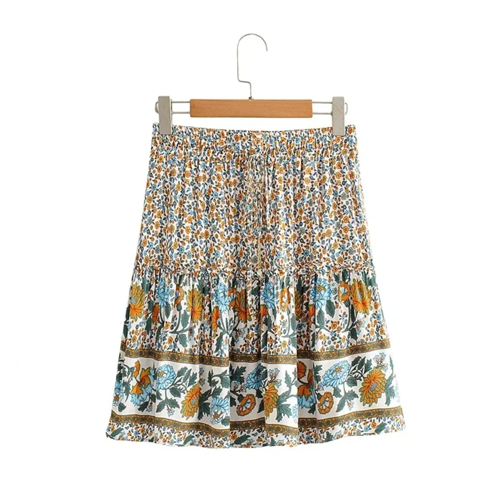 Boho Ruffle Mini Skirt - Image 10