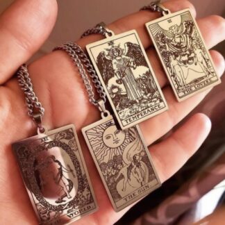 Vintage Tarot Card Necklace