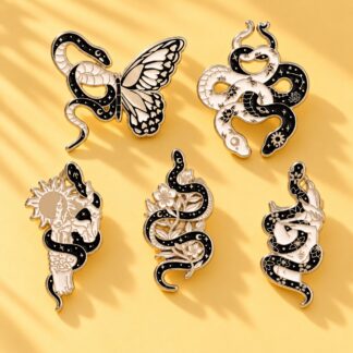 Celestial Snake Enamel Pin Set