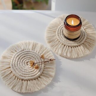 Macrame Coaster Set