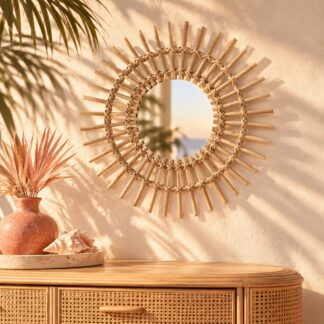 Rattan Wall Mirror